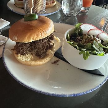 Sky Bistro - Pulled Bison Bun - Canadian (New) Near Me - Banff, Alberta