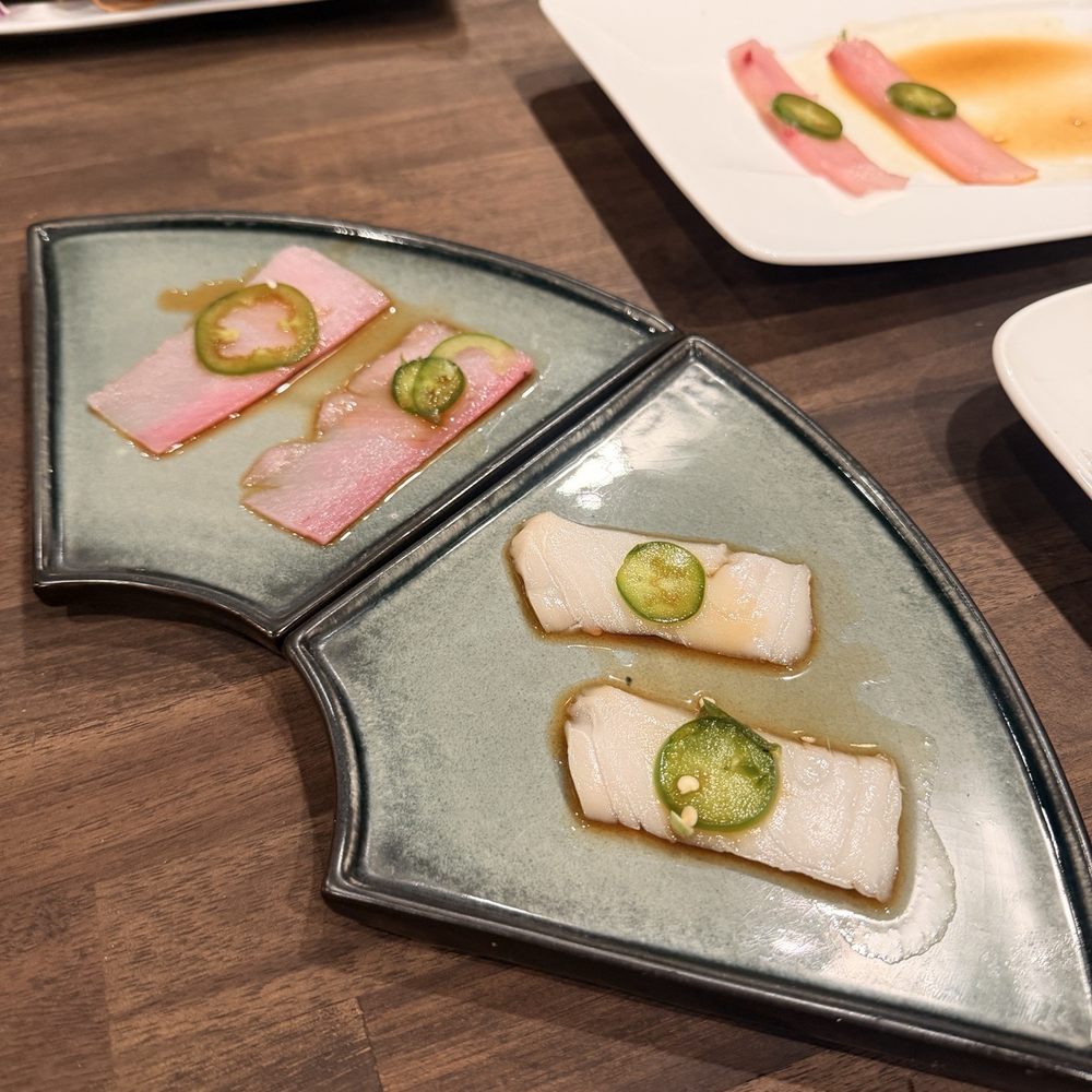 Sushi Yama - Jalapeño yellowtail and white tuna - Izakaya Near Me - Indianapolis, Indiana Sushi Yama - Jalapeño yellowtail and white tuna - Izakaya Near Me - Indianapolis, Indiana