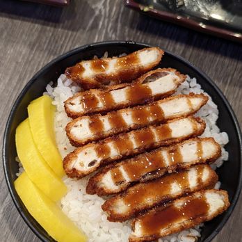 Sushi Hana - Chicken katsu donburi. McChicken patty over rice - Japanese Near Me - Bothell, Washington Sushi Hana - Chicken katsu donburi. McChicken patty over rice - Japanese Near Me - Bothell, Washington