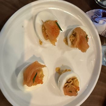 Crush'd Wine Bar Kitchen - Deviled eggs - New American Near Me - Danville, California Crush'd Wine Bar Kitchen - Deviled eggs - New American Near Me - Danville, California