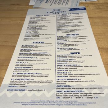 Blue Coyote Cafe - Menu - American Near Me - Scottsdale, Arizona Blue Coyote Cafe - Menu - American Near Me - Scottsdale, Arizona