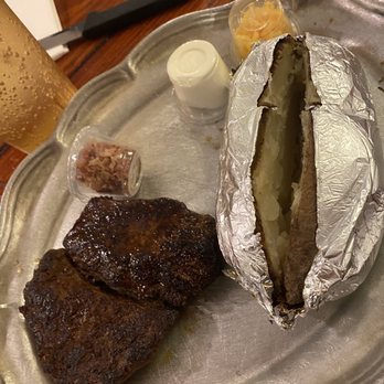 Little Red Barn Steak House - 8oz Sirloin - 8 oz.w/loaded baked potato - Steakhouses Near Me - San Antonio, Texas