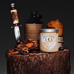 Log Cabin - Maine Munchies - peanut butter gelato with salted chocolate pretzels and peanut butter swirl