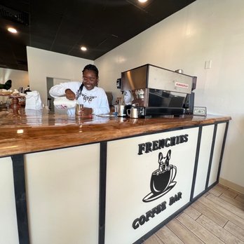 Frenchie’s Coffee Bar - Amazing and welcoming staff! Counter area - Coffee & Tea Near Me - Stratford, Connecticut