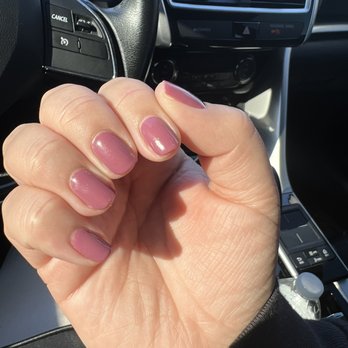 AQ Nail Spa - You can definitely tell that the nails did not have top coat and were sticky. - Nail Salons Near Me - St Louis, Missouri