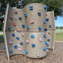 Terrace Park - Easily my favorite part of this park... best rock wall I've seen at a park in Richardson!