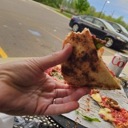 Francesca’s Brick Oven Pizzeria - Underside of pizza