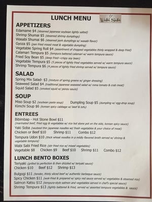Menu photo 8 Wabi Sabi Covington, KY