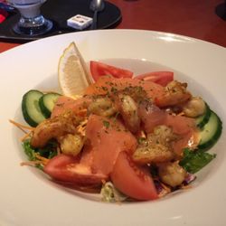 Obelisk - Salade Zalm en Scampi