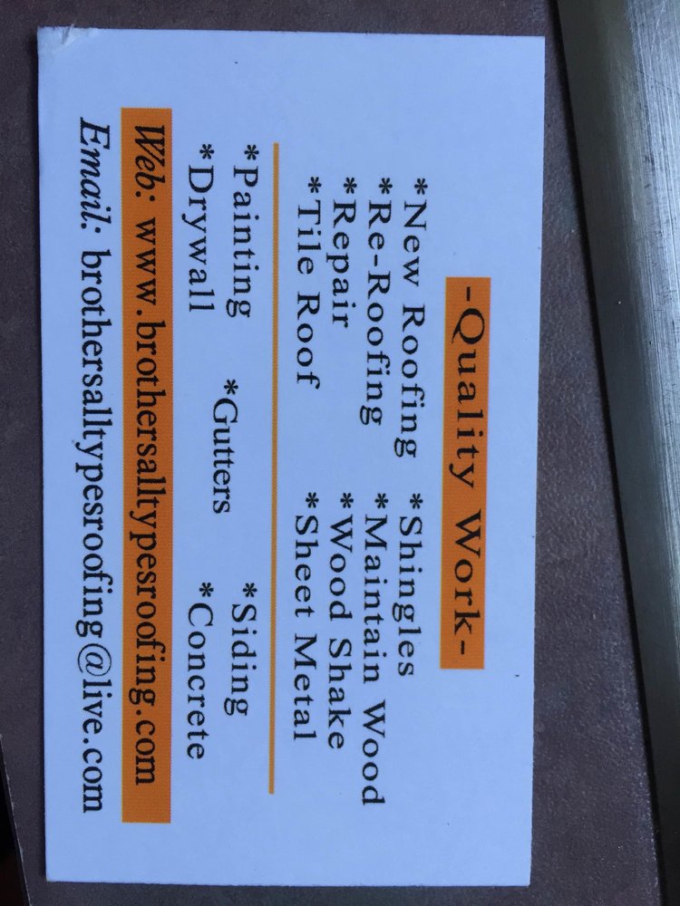 Slide of Brothers All Types Roofing