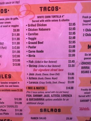 Menu photo 2 Amelias Mexican Kitchen Tucson, AZ Menu photo 2 Amelias Mexican Kitchen Tucson, AZ