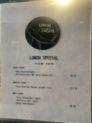Menu photo 2 Umai Sushi Markham, ON Menu photo 2 Umai Sushi Markham, ON