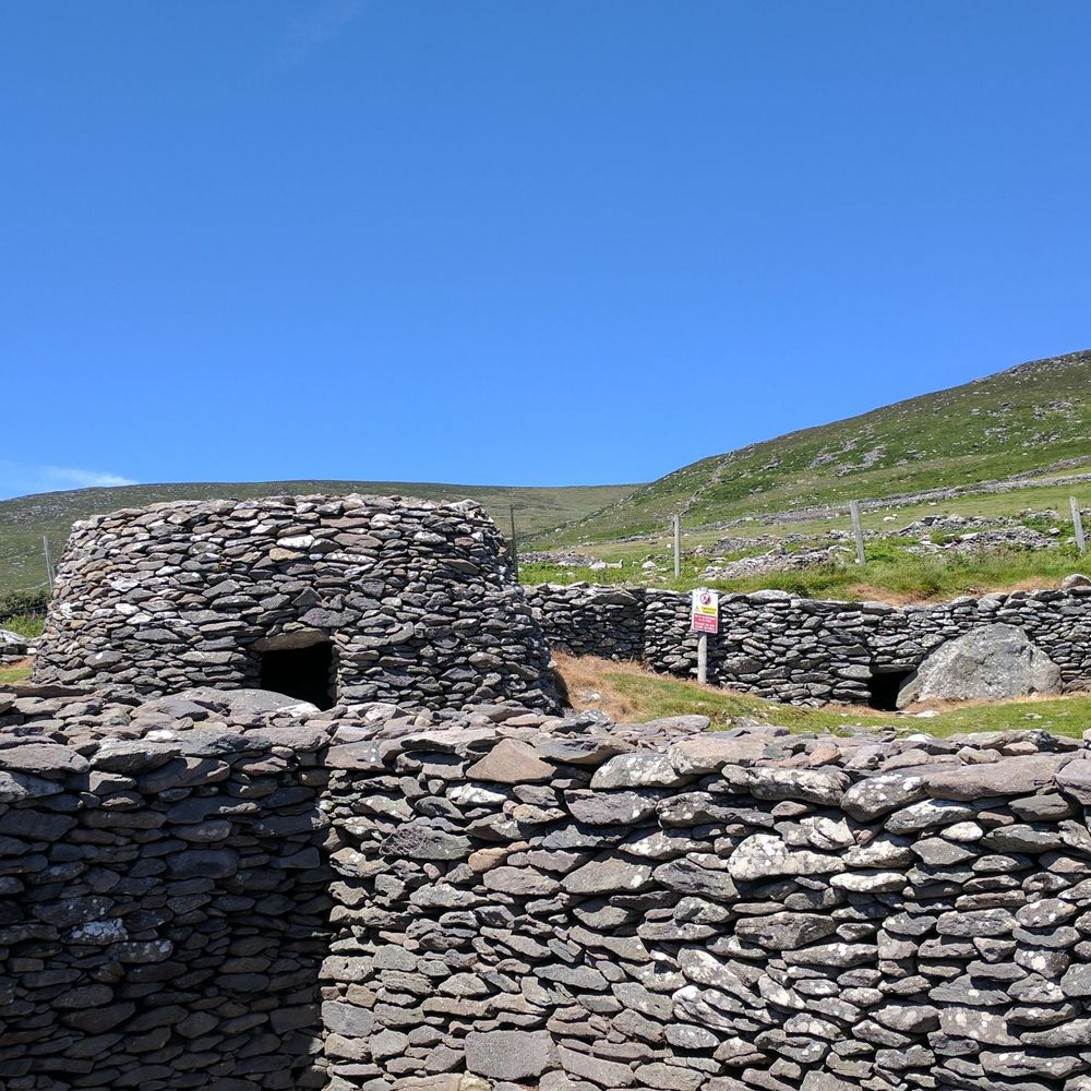 Fahan Beehive Huts - Fahan clocháin (Beehive Huts) against the blueist Irish sky! - Landmarks & Historical Buildings Near Me - Dingle, Kentucky