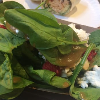 Revolutionary Soup - Half of a raspberry, almond, chèvre salad with balsamic vinaigrette - New American Near Me - Charlottesville, Virginia Revolutionary Soup - Half of a raspberry, almond, chèvre salad with balsamic vinaigrette - New American Near Me - Charlottesville, Virginia