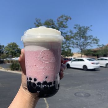 Feng Cha Teahouse - strawberry dream with boba :-) - Desserts Near Me - Newark, California