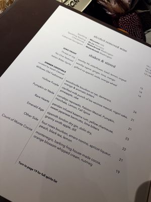 Menu photo 1 Barking Frog Woodinville, WA