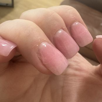Vernon Nail - Uneven lump nails with different shapes - Nail Salons Near Me - Roseville, California