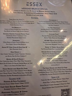 Menu photo 1 Essex New York, NY