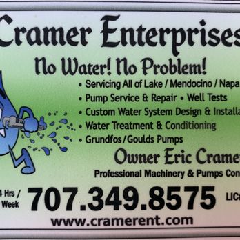 Cramer Enterprises - Water Purification Services Near Me - Lakeport, California