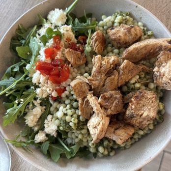 Hellenic Greek Kitchen - Pesto Couscous & Chicken - Greek Near Me - Charlotte, North Carolina