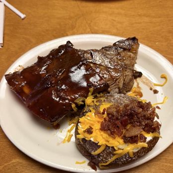 Texas Roadhouse - Ribeye* 12oz & Ribs ($32.99) - Steakhouses Near Me - North Plainfield, New Jersey Texas Roadhouse - Ribeye* 12oz & Ribs ($32.99) - Steakhouses Near Me - North Plainfield, New Jersey