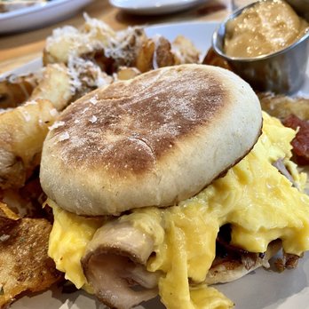 Crown Republic Gastropub - English Muffin Sandwich - Gastropubs Near Me - Cincinnati, Ohio Crown Republic Gastropub - English Muffin Sandwich - Gastropubs Near Me - Cincinnati, Ohio