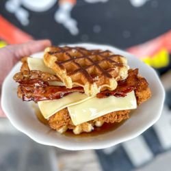 The Rebel Pig - Chicken and Waffles