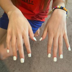 Ly Ly Nails - This is what Ly Ly Nails did to my 12 year old niece!  Horrible!