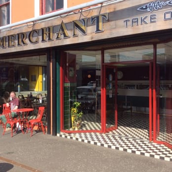 Merchants Fish Bar - Enjoying the sun recently at the Merchant Fish Bar - Fish & Chips Near Me - Ballymena, BLA