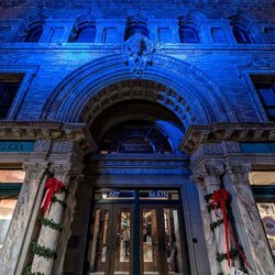 CEPA Gallery - The Market Arcade building glows during the holiday season!
