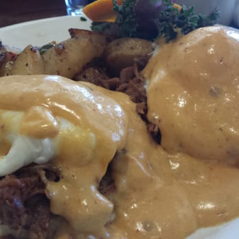 Marston's - Pulled Pork Eggs Benedict, crazy goooood! The potatoes were also really yummy and the portions are perfect. Less than $12! - Breakfast & Brunch Near Me - Valencia, California Marston's - Pulled Pork Eggs Benedict, crazy goooood! The potatoes were also really yummy and the portions are perfect. Less than $12! - Breakfast & Brunch Near Me - Valencia, California