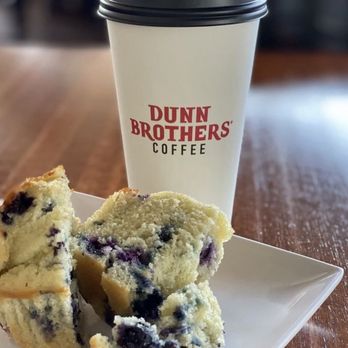 Dunn Brothers Coffee - blueberry muffin and a cup of coffee - Sandwiches Near Me - Excelsior, Minnesota Dunn Brothers Coffee - blueberry muffin and a cup of coffee - Sandwiches Near Me - Excelsior, Minnesota