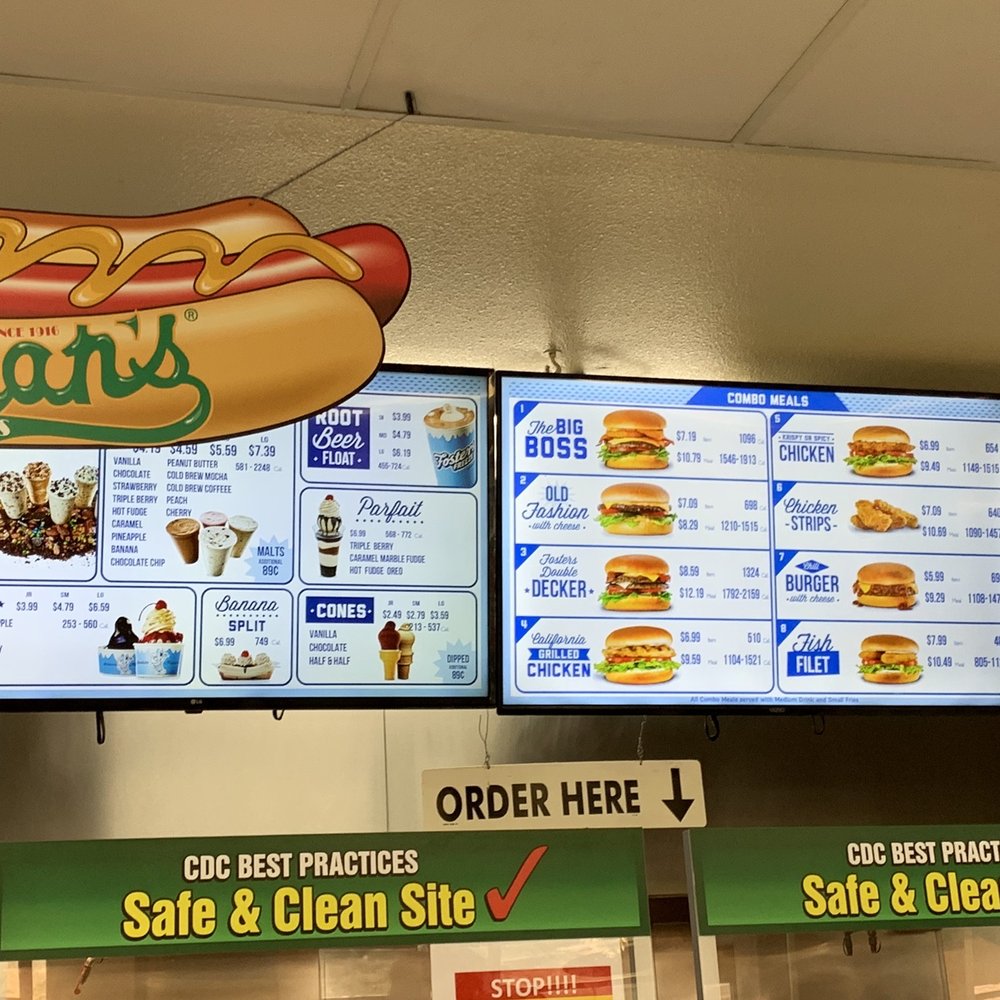 Fosters Freeze - the menu and prices of hot dogs - Burgers Near Me - Chiriaco Summit, California Fosters Freeze - the menu and prices of hot dogs - Burgers Near Me - Chiriaco Summit, California