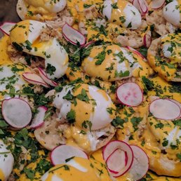 Goat Lady Eggs Benedict