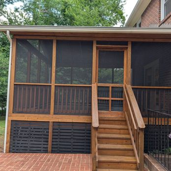 Umbrella Home Construction  - After repair work on external covered patio - Handyman Near Me