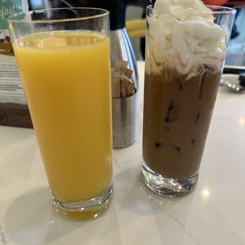 OEB Breakfast - Langley - OJ & Iced Con Panna - Breakfast & Brunch Near Me - Langley, British Columbia