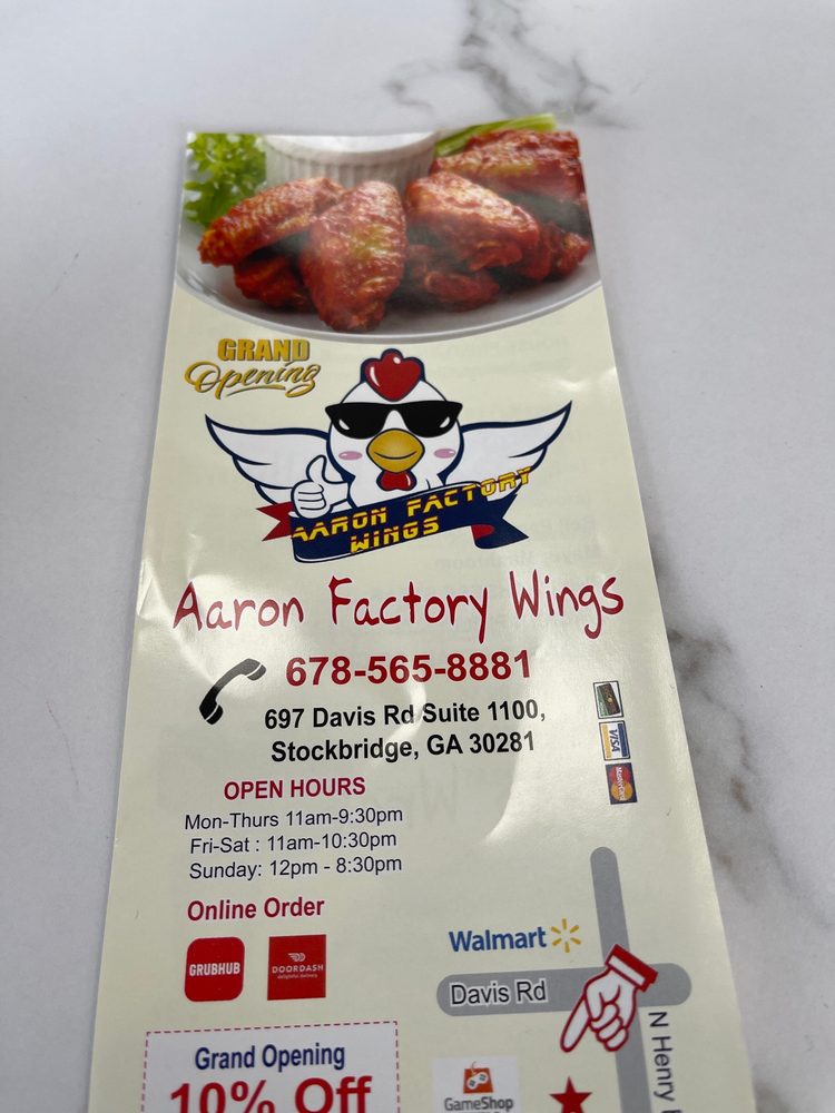 AARON WINGS STOCKBRIDGE Updated September 2024 697 Davis Rd