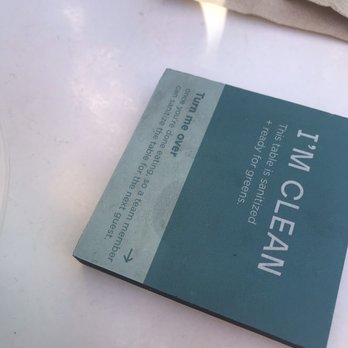 sweetgreen - Healthy Salads, Wraps, and Bowls - Present on each table outdoors. - Salad Near Me - Sunnyvale, California sweetgreen - Healthy Salads, Wraps, and Bowls - Present on each table outdoors. - Salad Near Me - Sunnyvale, California