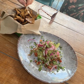 Barba Negra - Guacamole with crispy chips! Definitely a most eat! - Tacos Near Me - Holbox, ROO Barba Negra - Guacamole with crispy chips! Definitely a most eat! - Tacos Near Me - Holbox, ROO