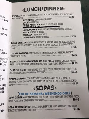 Menu photo 2 Doña Maria's Pupuseria Seaford, DE Menu photo 2 Doña Maria's Pupuseria Seaford, DE