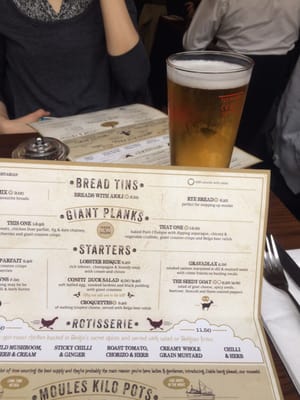 Menu photo 2 Belgo Holborn London, XGL Menu photo 2 Belgo Holborn London, XGL