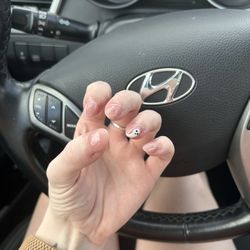 August Nails & Spa - Acrylic full set simple Halloween design in oval shape