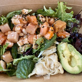 Kamea Poke - Regular = 3 proteins + 2 sides for $11.95 - Poke Near Me - Dana Point, California
