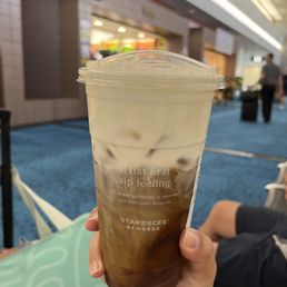 White Chocolate Macadamia Cream Cold Brew, with extra cold foam