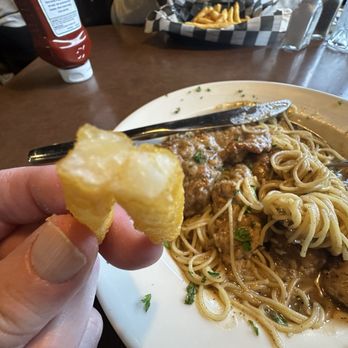 Soni's - Maybe piccata but mainly the french fry that I snapped in half see how mealy the inside is? They are GREAT! - Italian Near Me - New Castle, Pennsylvania Soni's - Maybe piccata but mainly the french fry that I snapped in half see how mealy the inside is? They are GREAT! - Italian Near Me - New Castle, Pennsylvania