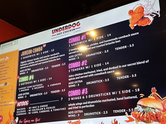 Menu photo 5 Underdog Hot Chicken Boston, MA