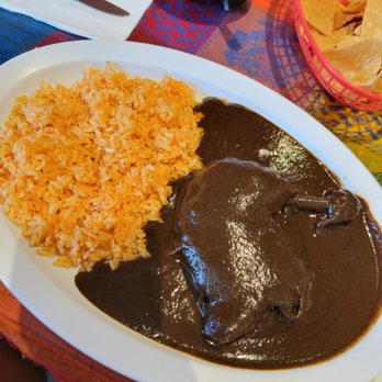 El Fortin Restaurant - Black Mole with Pollo and red rice - Mexican Near Me - Fullerton, California El Fortin Restaurant - Black Mole with Pollo and red rice - Mexican Near Me - Fullerton, California