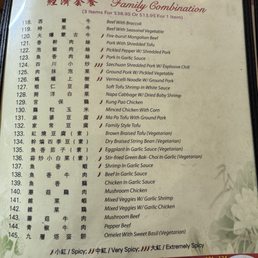 Family Menu