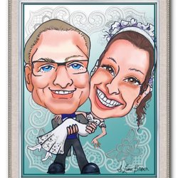 iDraw Caricatures - Drawn from photos in marker then digitally enhanced.