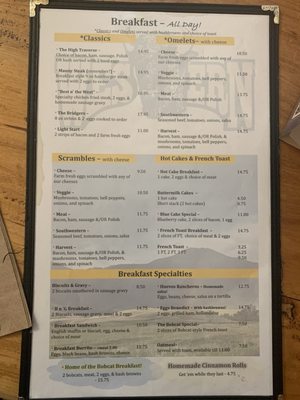 Menu photo 1 Western Cafe Bozeman, MT Menu photo 1 Western Cafe Bozeman, MT